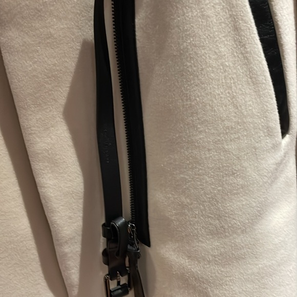 Mackage off white jacket with black leather details. Only worn a few times - Picture 5 of 7